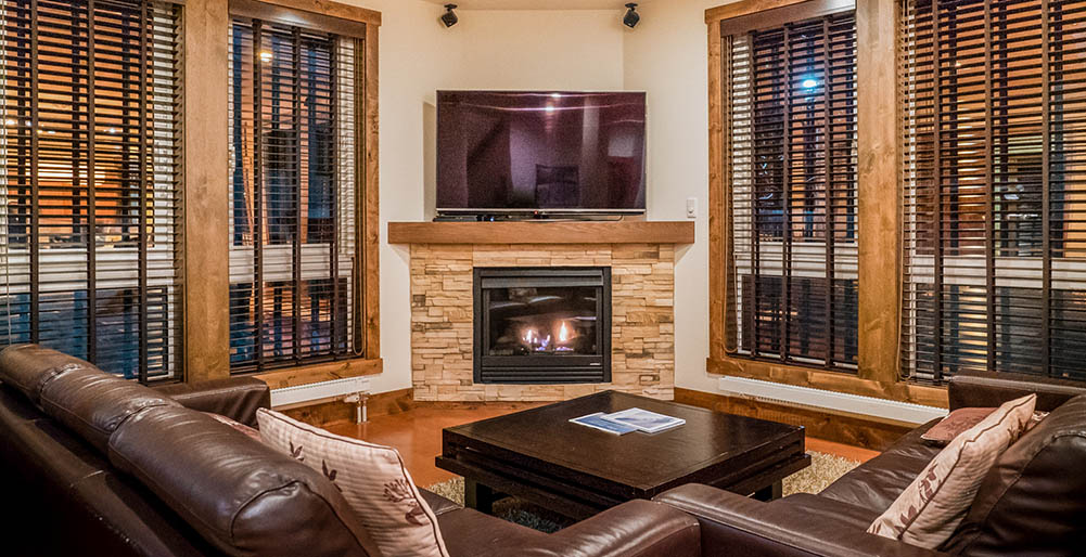 Gouka Chalet - Fireplace in living area